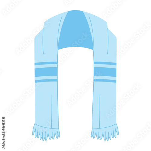 Vector Jewish Tallit Cartoon Illustration Isolated