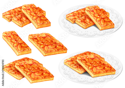 ベクター フロランタン アーモンド お菓子 おやつ
