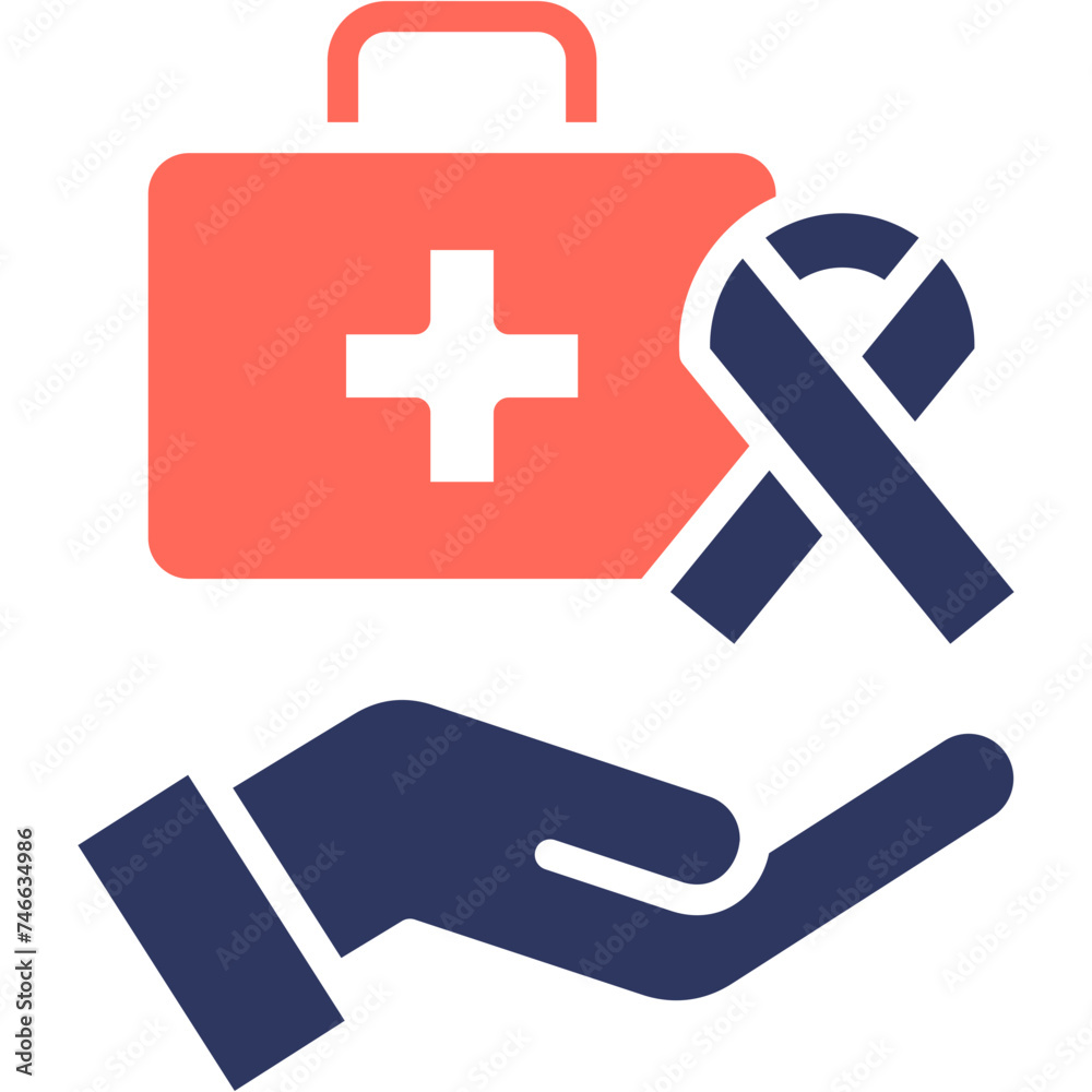 Obraz premium Cancer Treatment Icon