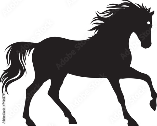Horse Silhouettes Horse EPS Vector Strong Horse Clipart  