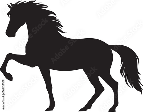 Horse Silhouettes Horse EPS Vector Strong Horse Clipart 