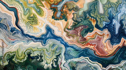 landscape marbling