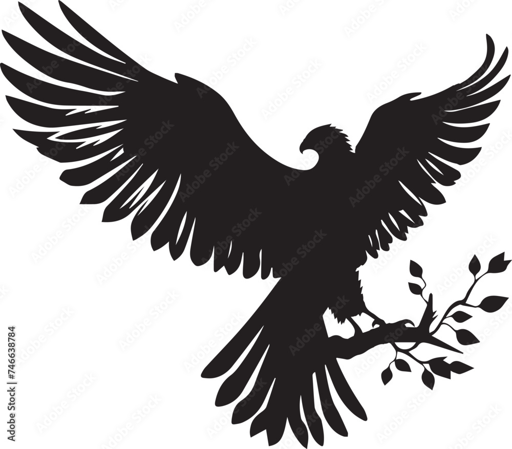 Obraz premium The Eagle Silhouettes Cool Eagle EPS Vector The Eagle Clipart