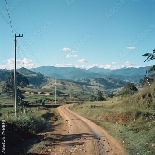 Wide Angle South American Countryside