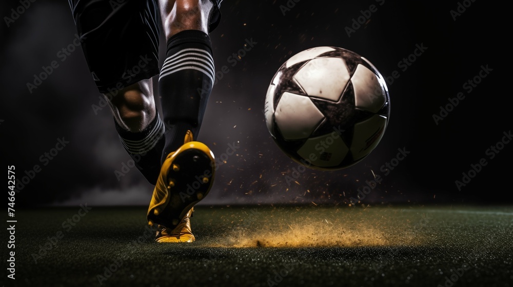 custom made wallpaper toronto digitalA soccer player ready to strike the ball
