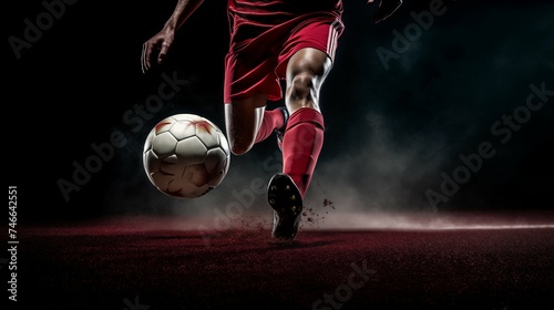 Wallpaper Mural A soccer player ready to strike the ball Torontodigital.ca