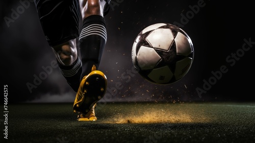 Wallpaper Mural A soccer player ready to strike the ball Torontodigital.ca