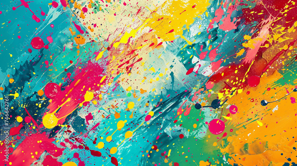 Abstract Splashes of Paint HD Wallpapers