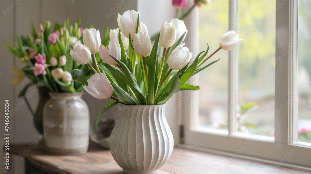 During springtime, flowers blossom with vibrant colors, emanating beauty, freshness, and serenity. During springtime, flowers blossom with vibrant colors, emanating beauty, freshness, and serenity.