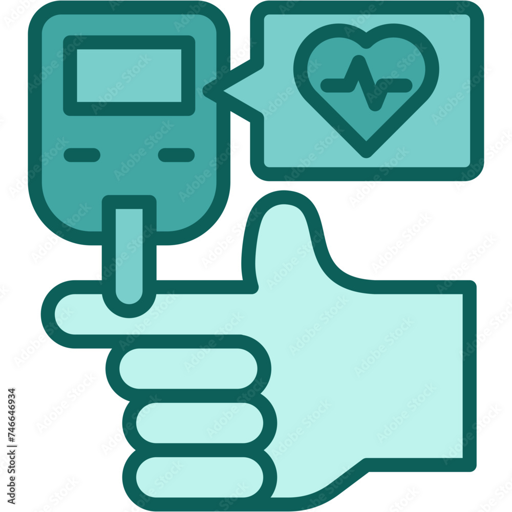 Diabetes Test Icon Diabetes Test Icon