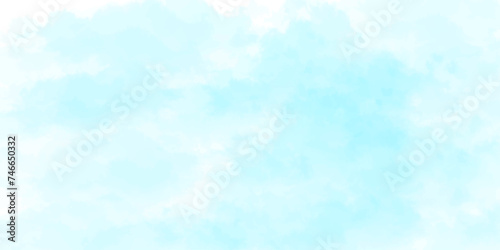 sunny sky blue light watercolor background. Aquarelle painting brush effect card paper textured canvas cloudy smoke space for text, entertaining card, template. aquamarine color graphics illustration