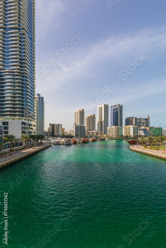 Skyscrapers at Dubai Marina. © alexmu