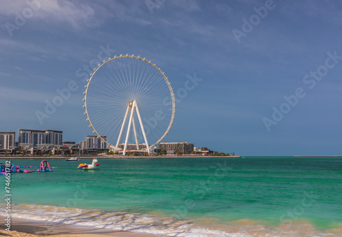 Ferris wheel in Dubai during the day