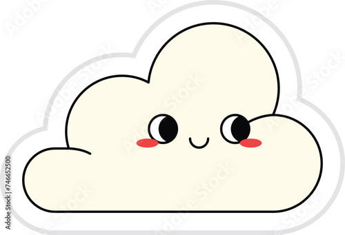 Cute Cloud Sticker
