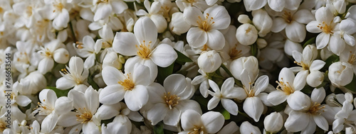 Jasmine flower texture for a romantic and enchanting backdrop. 
