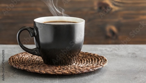 single coffee cup and coaster