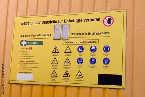 Baustellenhinweis Sicherheit 2