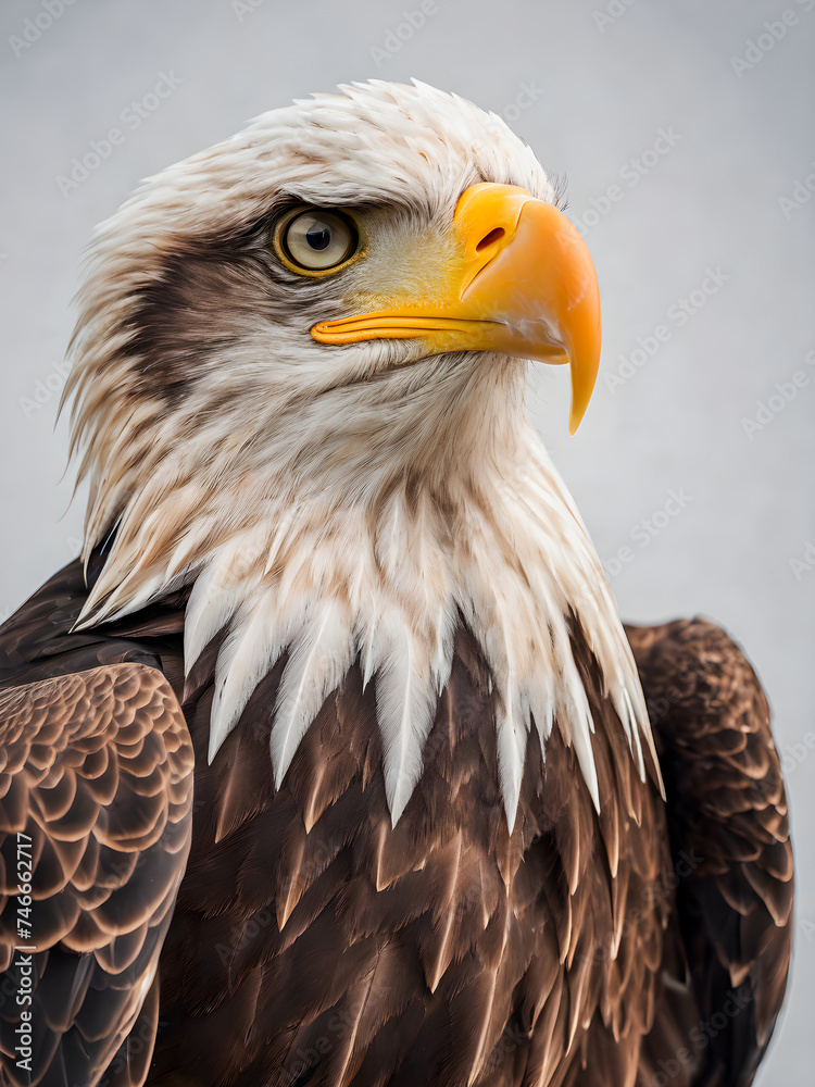 Obraz premium Portrait of a Bald Eagle (Haliaeetus leucocephalus)