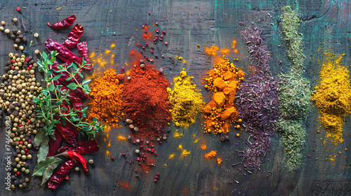 Vibrant Spice Palette for Culinary Exploration