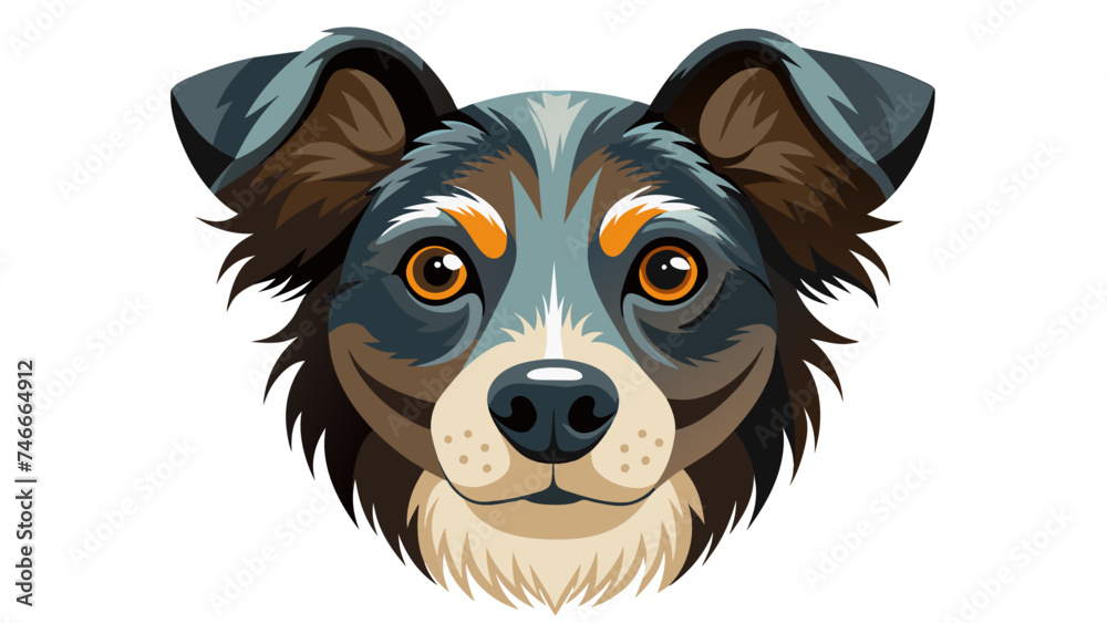 portrait of a dog. hairy dog. portrait of a dog. hairy dog.