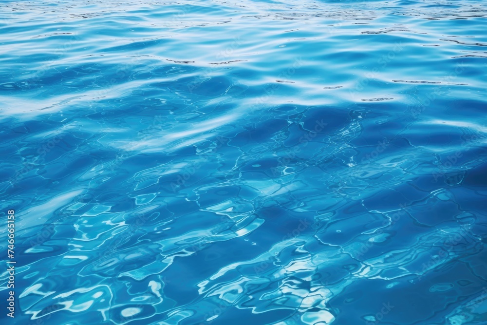 Clear blue water with gentle ripples, suitable for various aquatic themes Clear blue water with gentle ripples, suitable for various aquatic themes