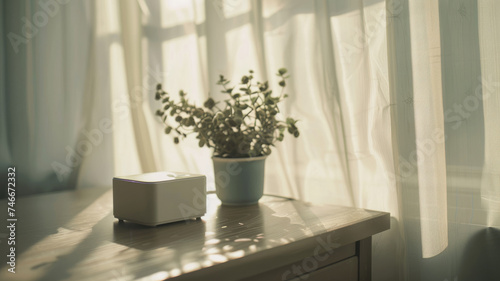 House plant on a table near the window © SashaMagic