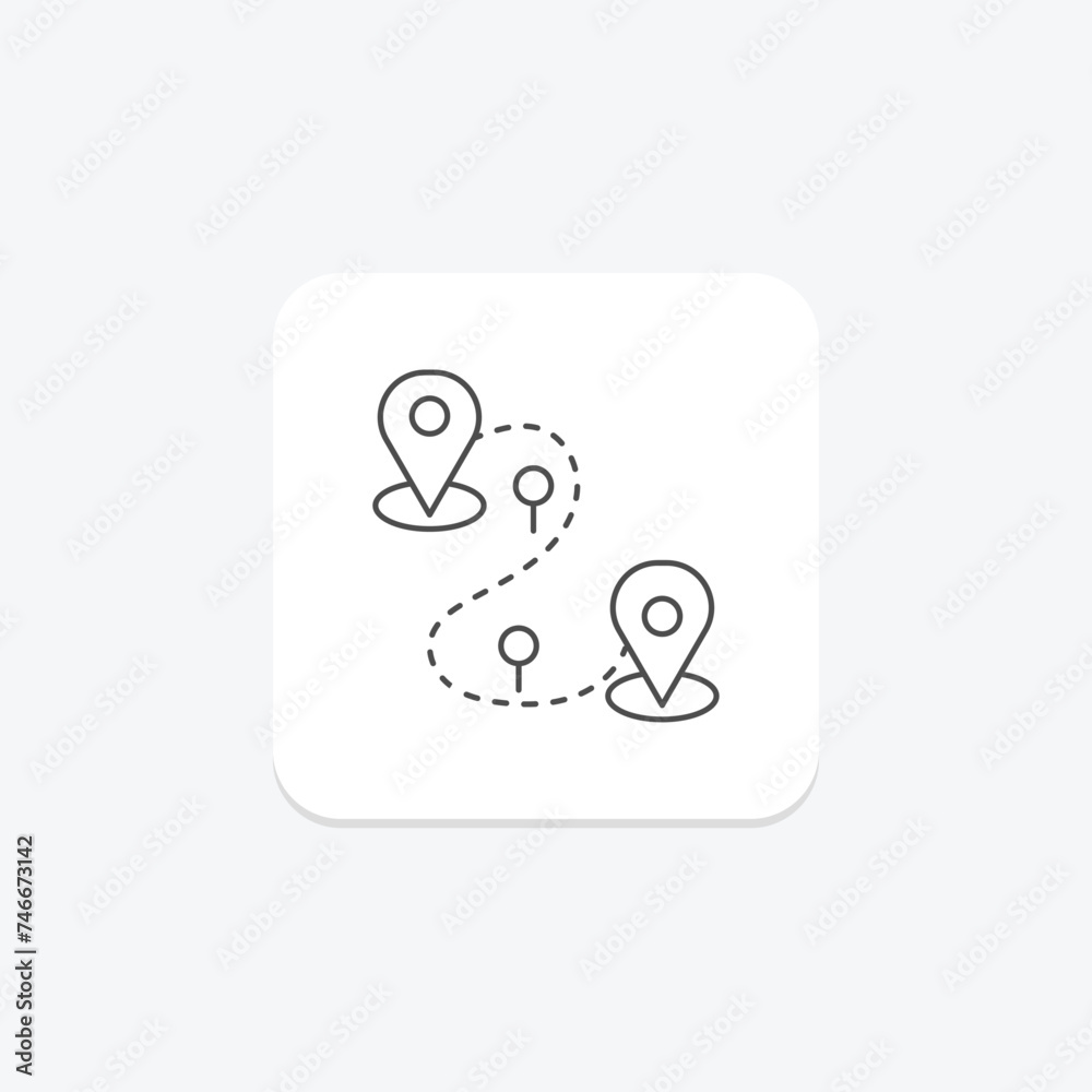 Destination icon, destinations, travel destination, travel destinations, vacation destination thinline icon, editable vector icon, pixel perfect, illustrator ai file Destination icon, destinations, travel destination, travel destinations, vacation destination thinline icon, editable vector icon, pixel perfect, illustrator ai file