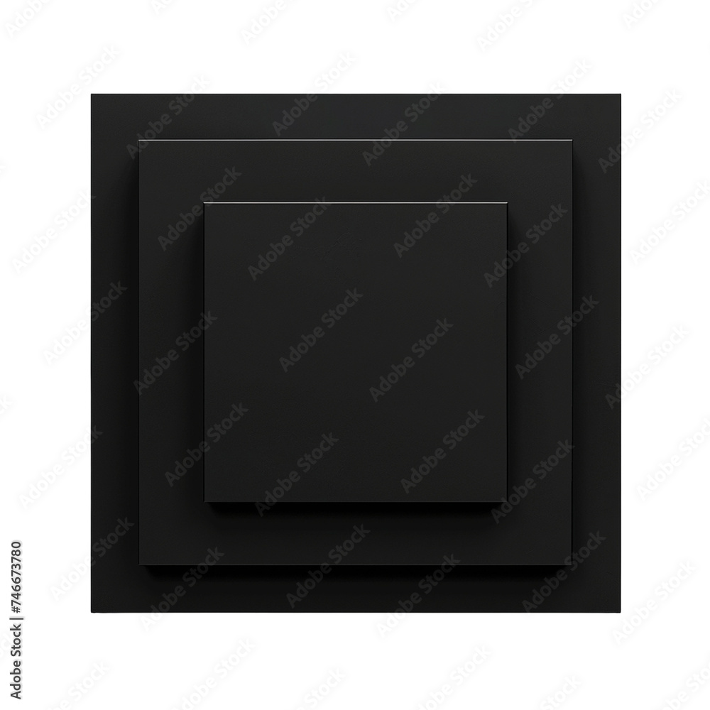 black frame square isolated on transparent background created using generative Ai tools black frame square isolated on transparent background created using generative Ai tools
