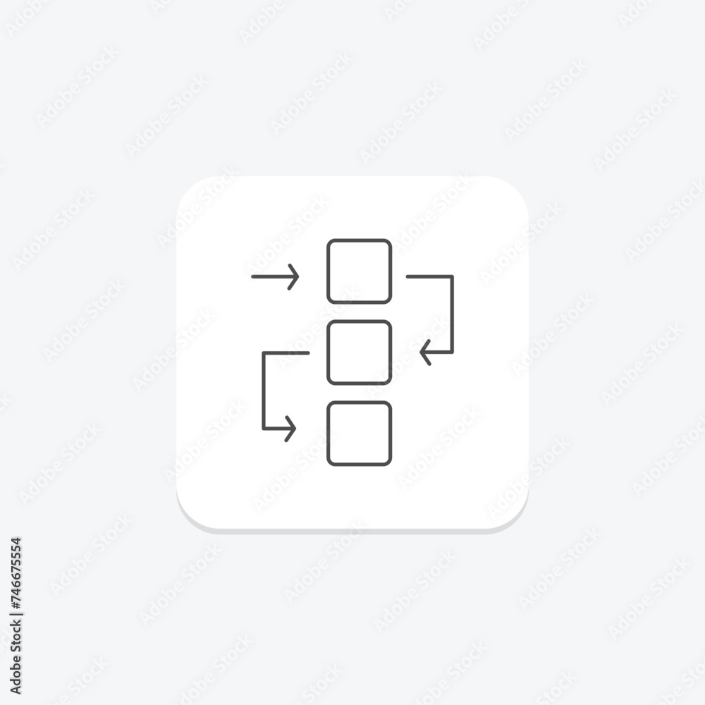 Flowchart icon, flowcharts, flow diagram, flow diagrams, process flow thinline icon, editable vector icon, pixel perfect, illustrator ai file Flowchart icon, flowcharts, flow diagram, flow diagrams, process flow thinline icon, editable vector icon, pixel perfect, illustrator ai file