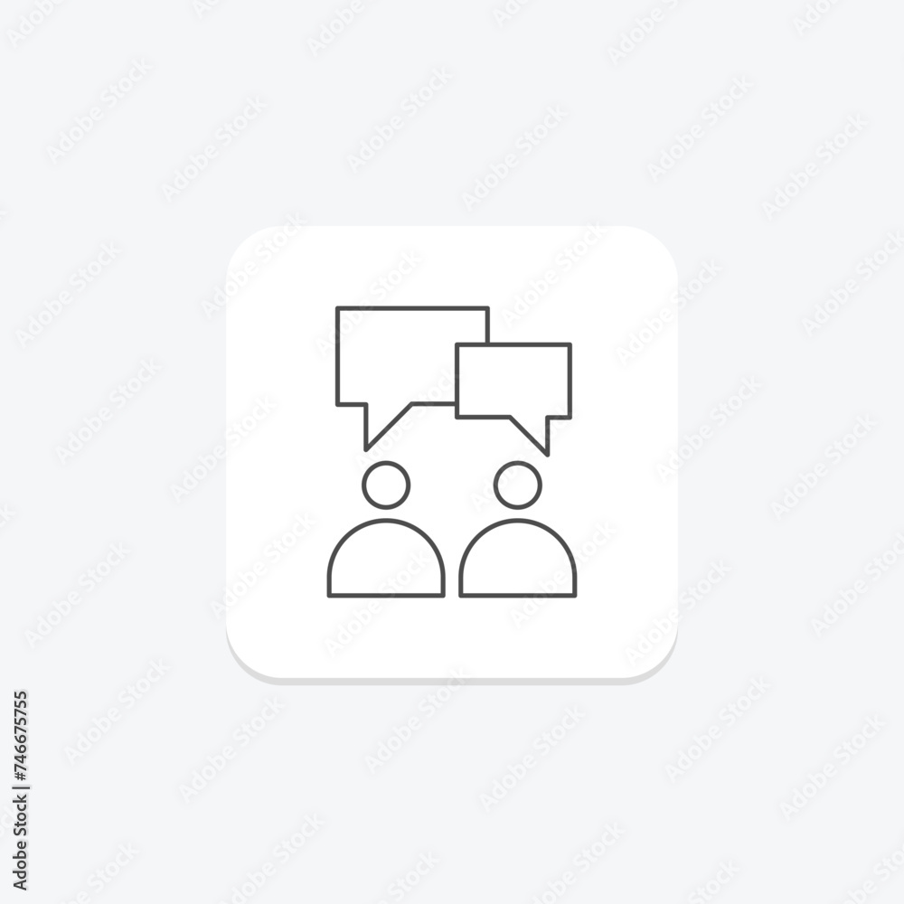 Communication icon, communicate, interacting, interaction, connection thinline icon, editable vector icon, pixel perfect, illustrator ai file Communication icon, communicate, interacting, interaction, connection thinline icon, editable vector icon, pixel perfect, illustrator ai file