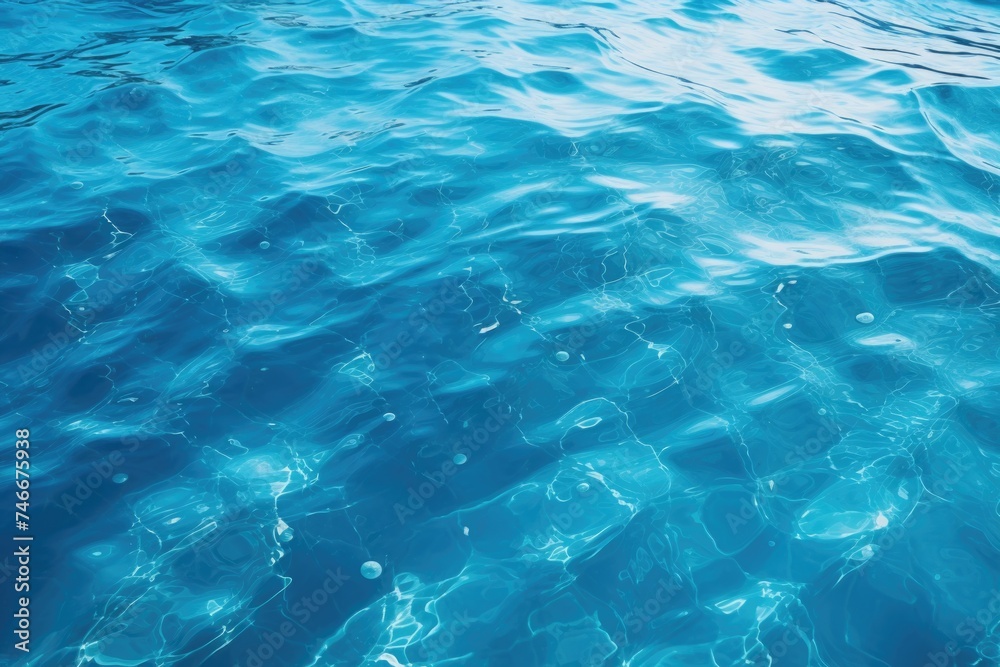 Crystal clear blue water with bubbles, perfect for nature and aquatic themes Crystal clear blue water with bubbles, perfect for nature and aquatic themes