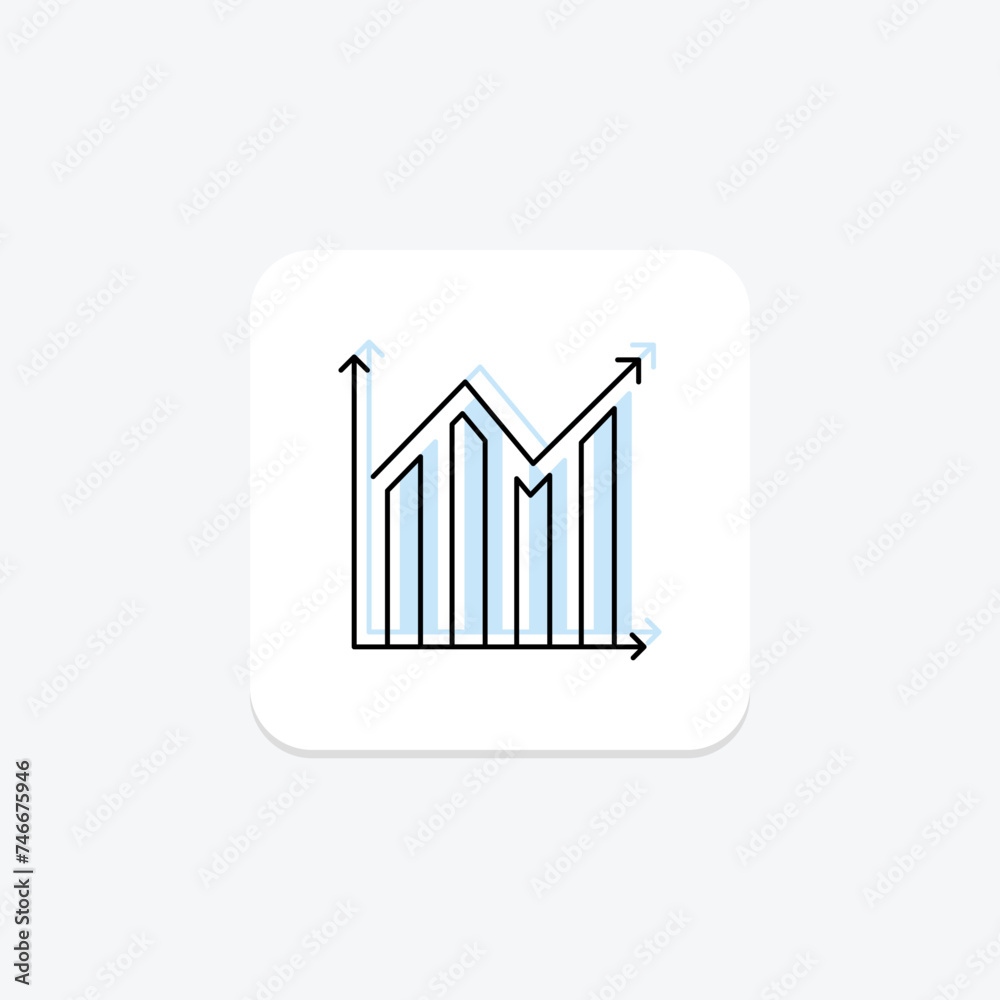 Bar Chart icon, bar charts, bar graph, bar graphs, bar diagram color shadow thinline icon, editable vector icon, pixel perfect, illustrator ai file Bar Chart icon, bar charts, bar graph, bar graphs, bar diagram color shadow thinline icon, editable vector icon, pixel perfect, illustrator ai file