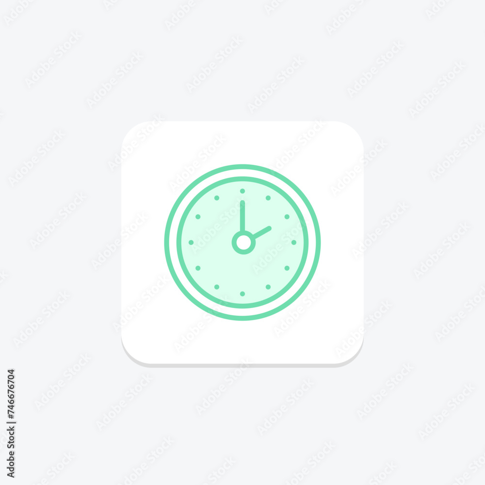 Clock icon, clocks, time, timepiece, watch duotone line icon, editable vector icon, pixel perfect, illustrator ai file Clock icon, clocks, time, timepiece, watch duotone line icon, editable vector icon, pixel perfect, illustrator ai file