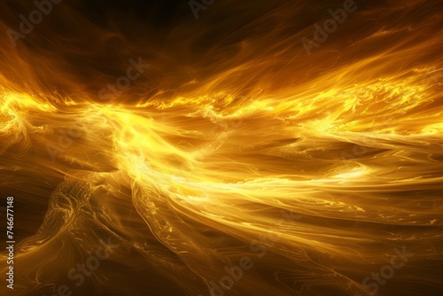 high speed burn flame on a black background Generative AI