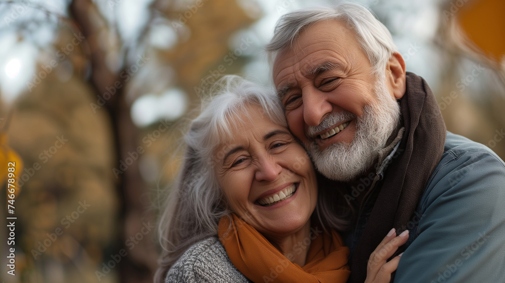 Laughter Echoes Happy Senior Couple Creating Memories Outdoors Laughter Echoes Happy Senior Couple Creating Memories Outdoors