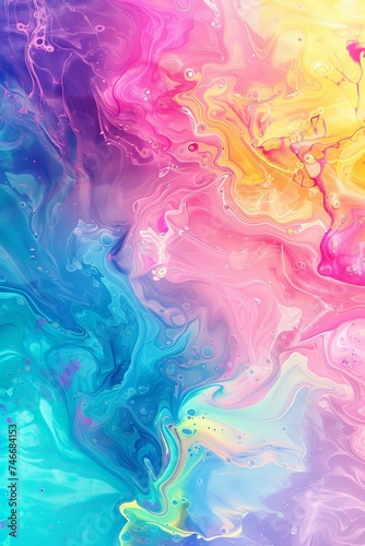 Vibrant Liquid Painting Background