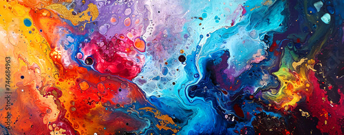 Colorfull beauty abstract painting texture