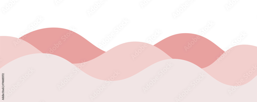 Red wave background wallpaper vector image. Illustration of graphic wave design for backdrop or presentation