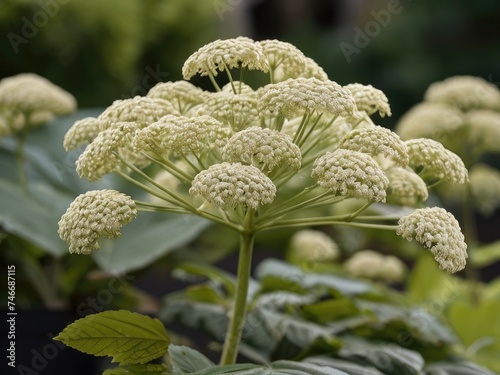 Dang Gui (Angelica sinensis) in the garden photo