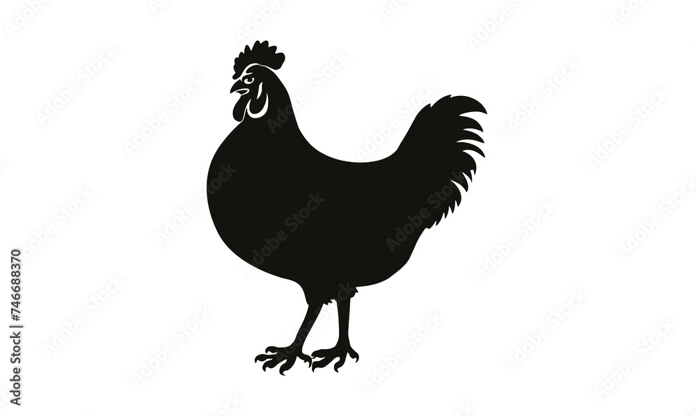 chicken silhouette chicken silhouette