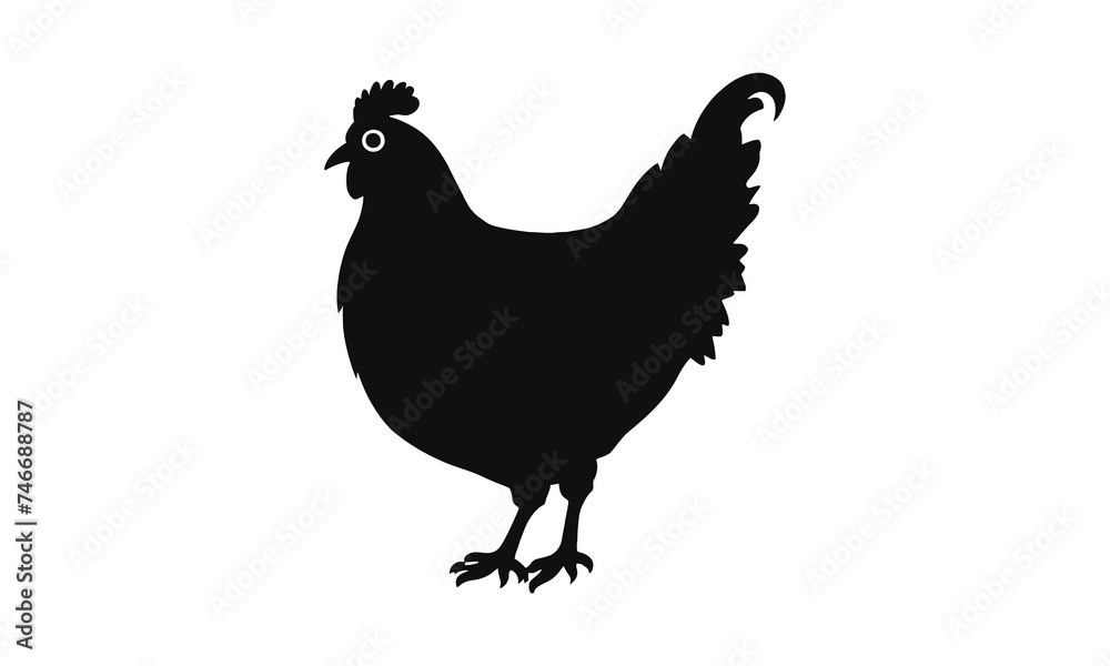 chicken silhouette chicken silhouette