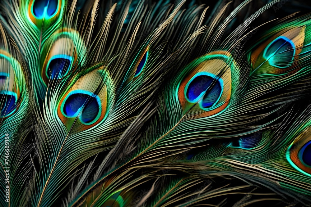 Fototapeta premium peacock feather background