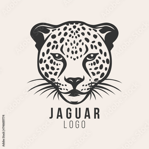 Jaguar face logo Vector Illustration