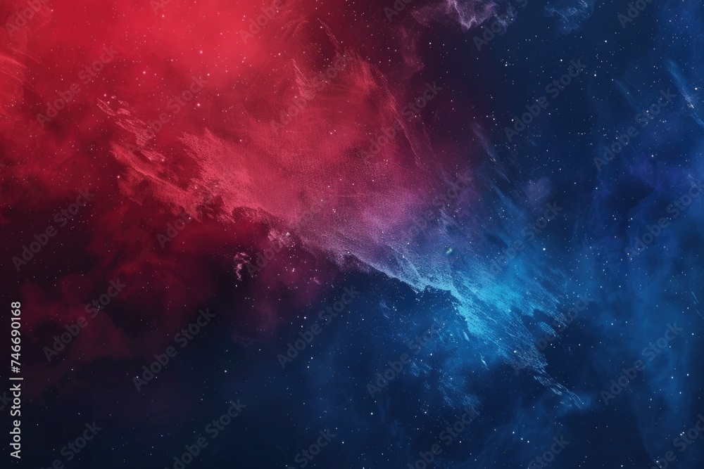 Fototapeta premium Gradient blue to red background for various content purposes.