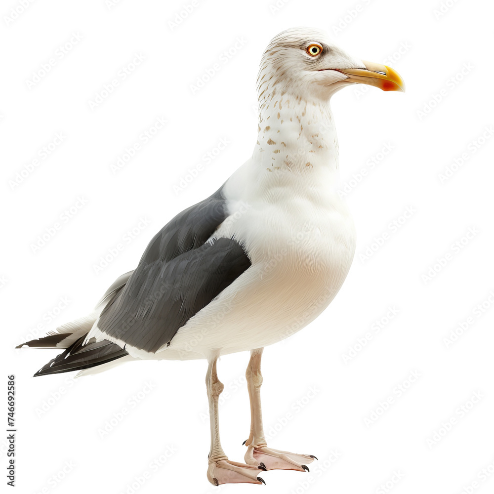 Fototapeta premium seagull isolated on white