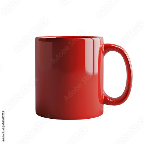 red cup isolated on white background