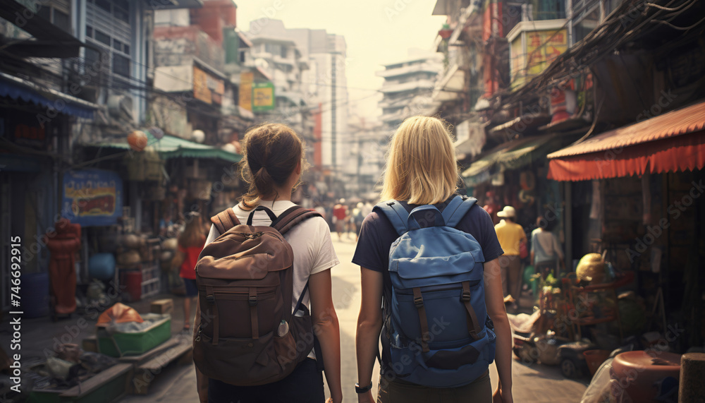 Best friends traveling. Traveling with your BBF. Travel with your bestie. travel buddies. Two friends traveling. Young women traveling alone with backpack. Destinations for women traveling alone.