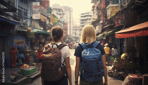 Best friends traveling. Traveling with your BBF. Travel with your bestie. travel buddies. Two friends traveling. Young women traveling alone with backpack. Destinations for women traveling alone.