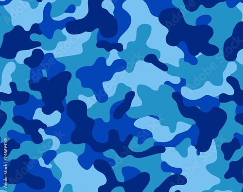 Camuflagem Exercito Marinha Azul