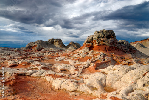 Rock formation at White Pocket, Coyote Buttes South © Wirestock